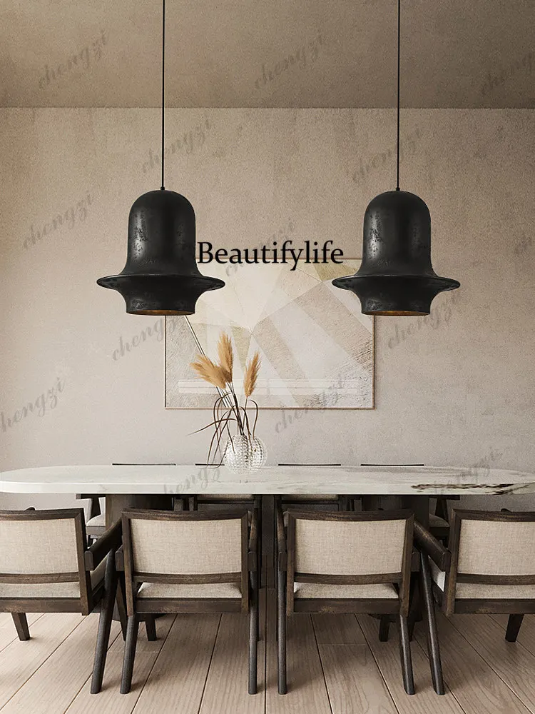 Creative wabi wind restaurant living room retro chandelier designer recommended niche bar island art