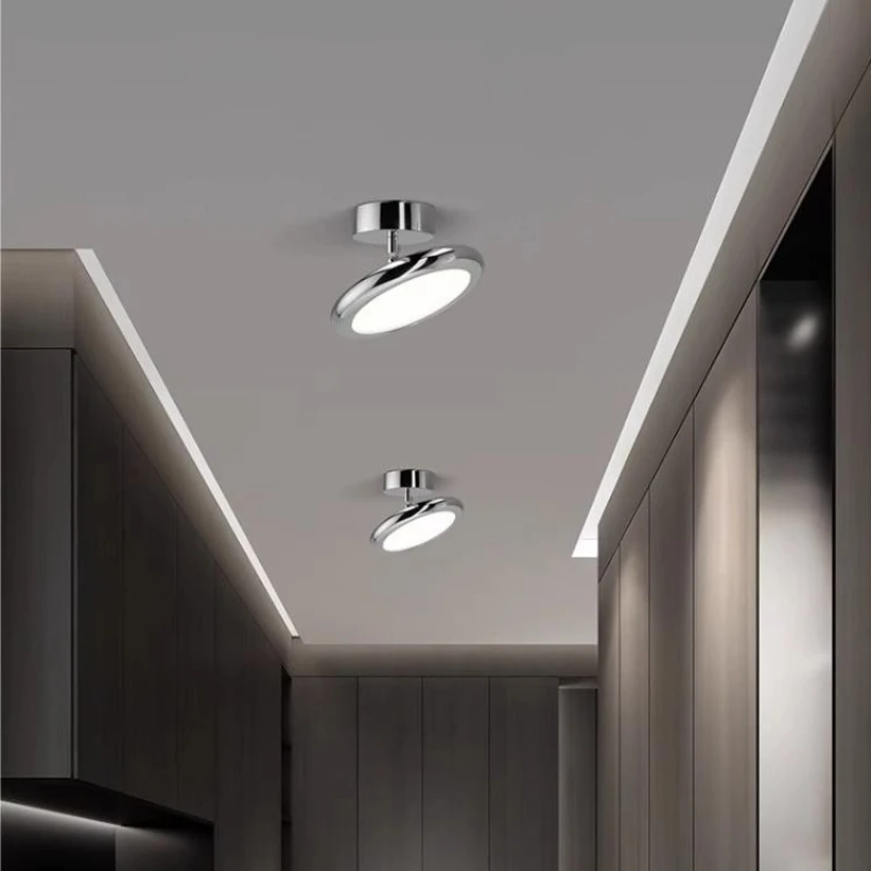 

Современный стиль, хромированный коридор, потолочный светильник, балкон, проход, гардеробная, спальня, железные вращающиеся потолочные светильники, светильник для внутреннего освещения