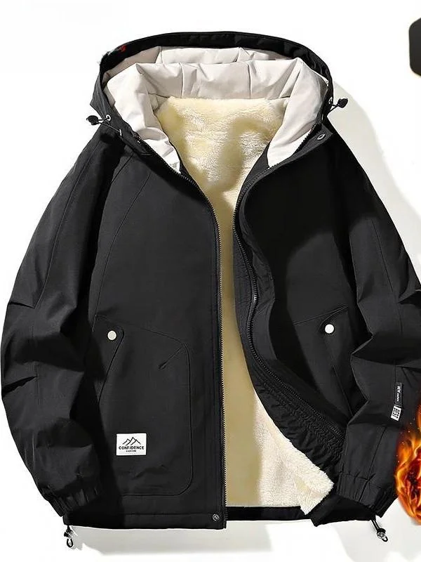 

Мужская зимняя утепленная хлопковая куртка с флисовой подкладкой, с капюшоном, универсальная, свободного кроя, модная, трендовая, брендовая верхняя одежда, теплая, универсальная.