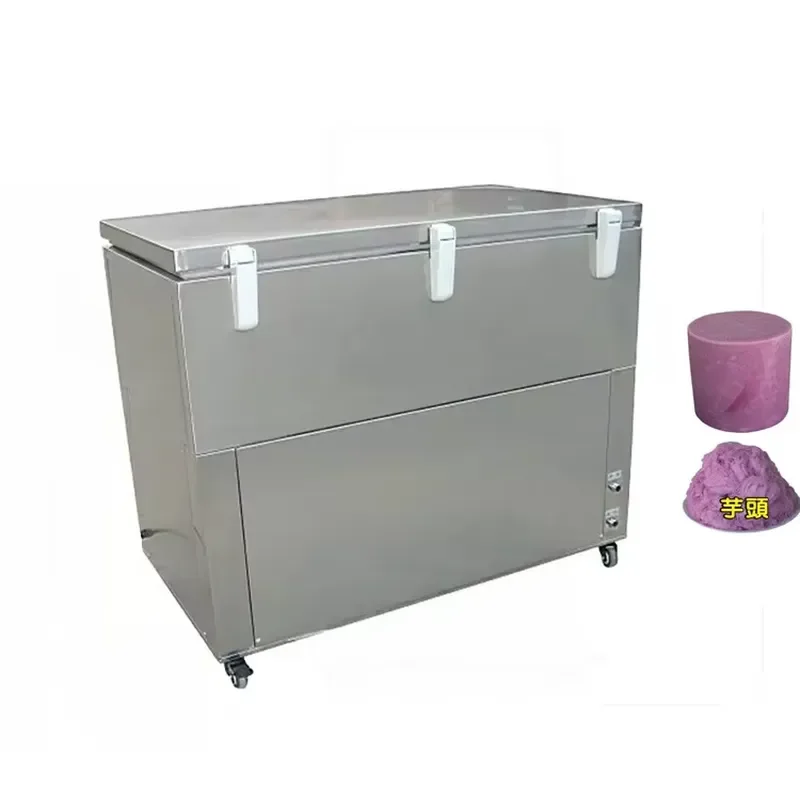 Stainless steel commercial ice machine, power 750W, cycle time 4-5 hours, 1 year warranty