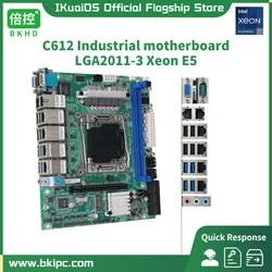 IKuaiOS-placa base Industrial C612NP LGA2011 para servidor de enrutador NAS ITX 6x2.5GbE i226 10xsata, compatible con Raid Intel Xeon E5-V3 V4