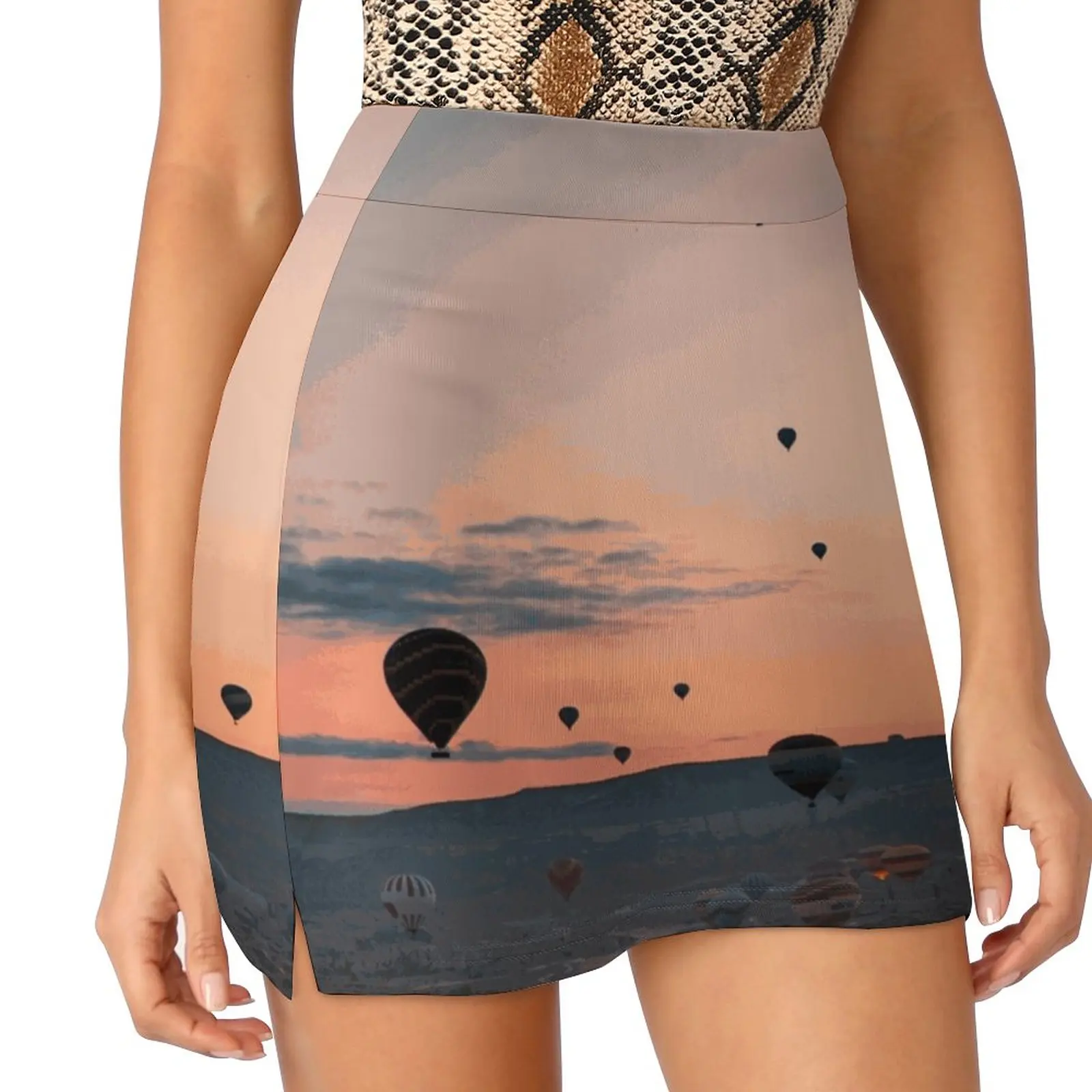 Hot Air Balloon Women's skirt Sport Skort Skirt With Pocket Fashion Korean Style Skirt 4Xl Skirts Hot Air Balloon Balloon