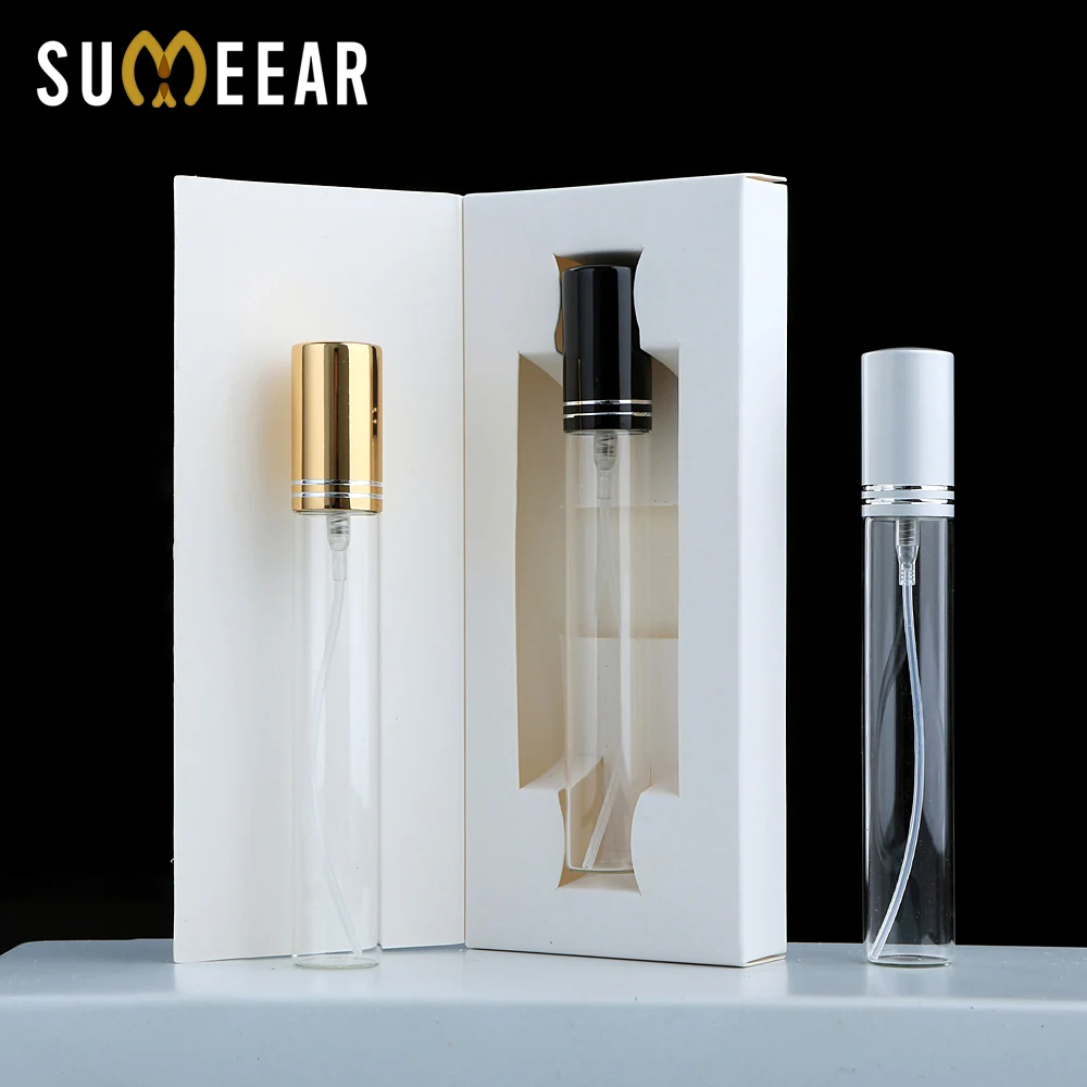 

30 PCS / 50 PCS 15ml Perfume Spray Bottles - Glass Bottle Body with Aluminum Nozzle Atomizer Spray Bottle, Empty Bottle with Box