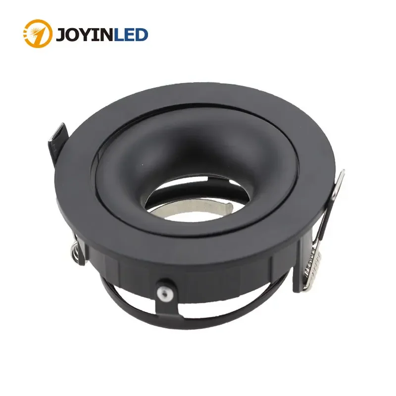 

1/2pcs Downlight Frame Round Fixture Adjustable Downlight Led Holders Cutout for MR16 GU10 Bulb Holder Recessed LED Spot Light