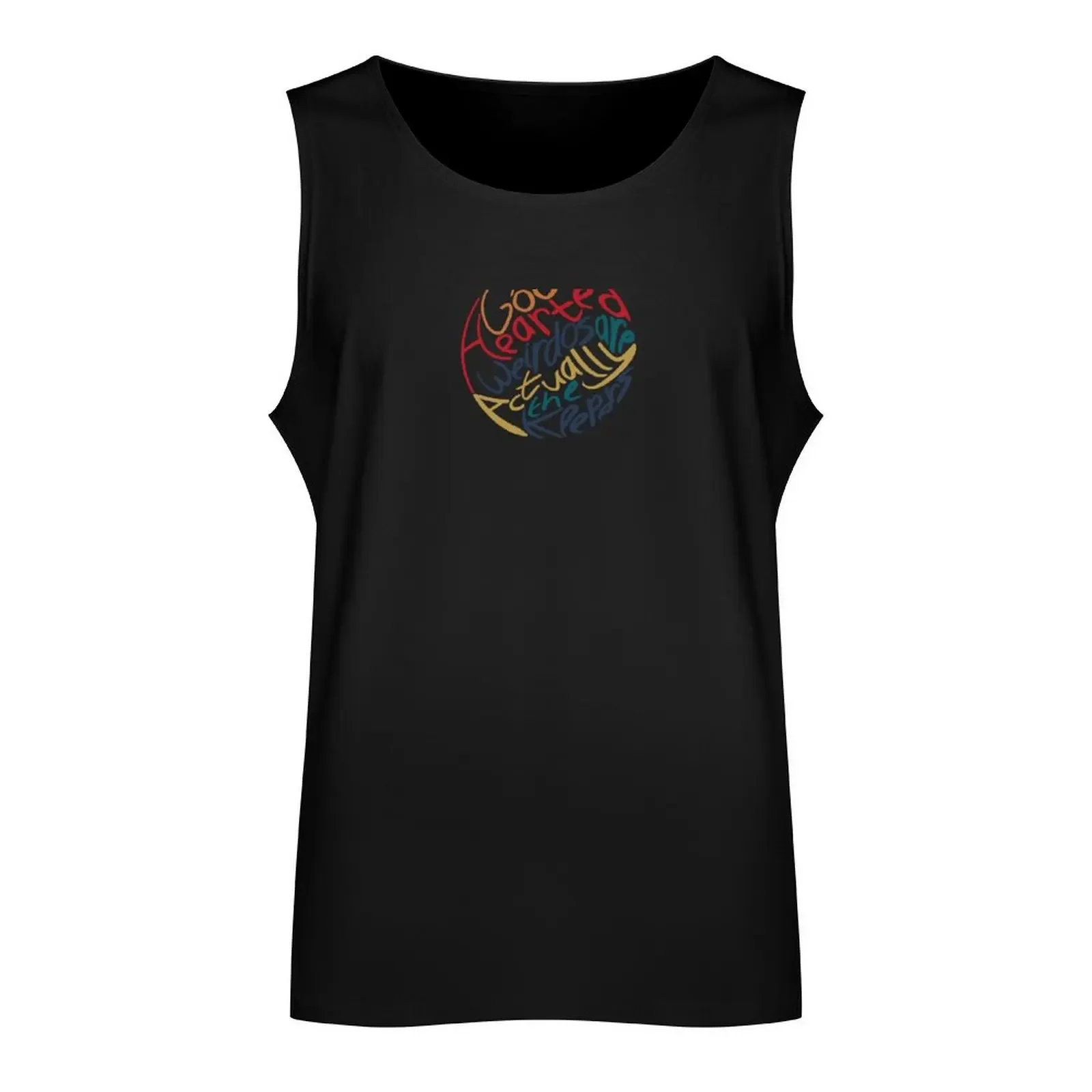 Thasmin ‘Good Hearted Weirdos Are Actually The Keepers’ Tank Top Male clothes men clothes Short sleeve anime t-shirts