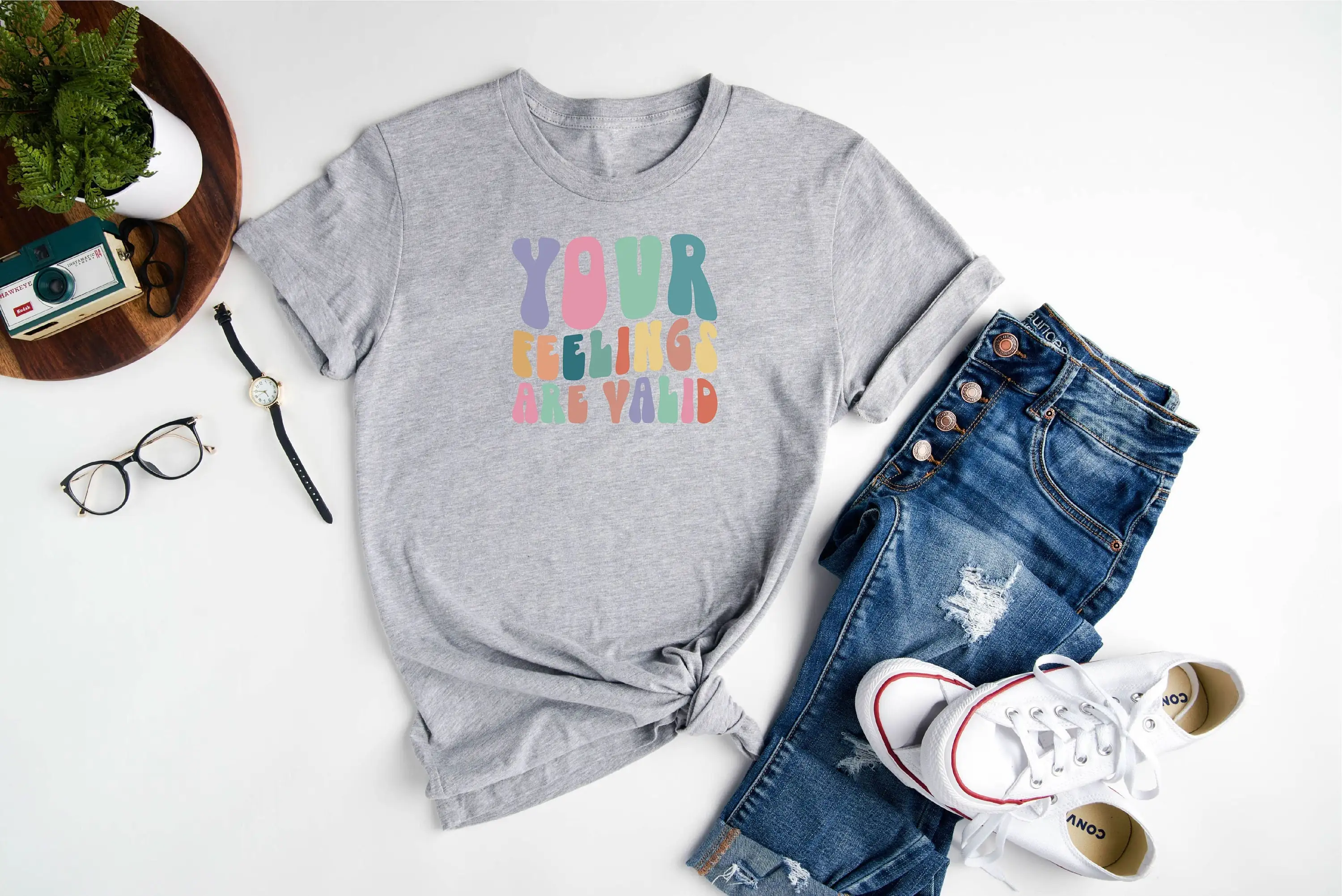 Your Feeling Are Valid T Shirt Mental Health Self Love Positive Motivational Birthday Gift