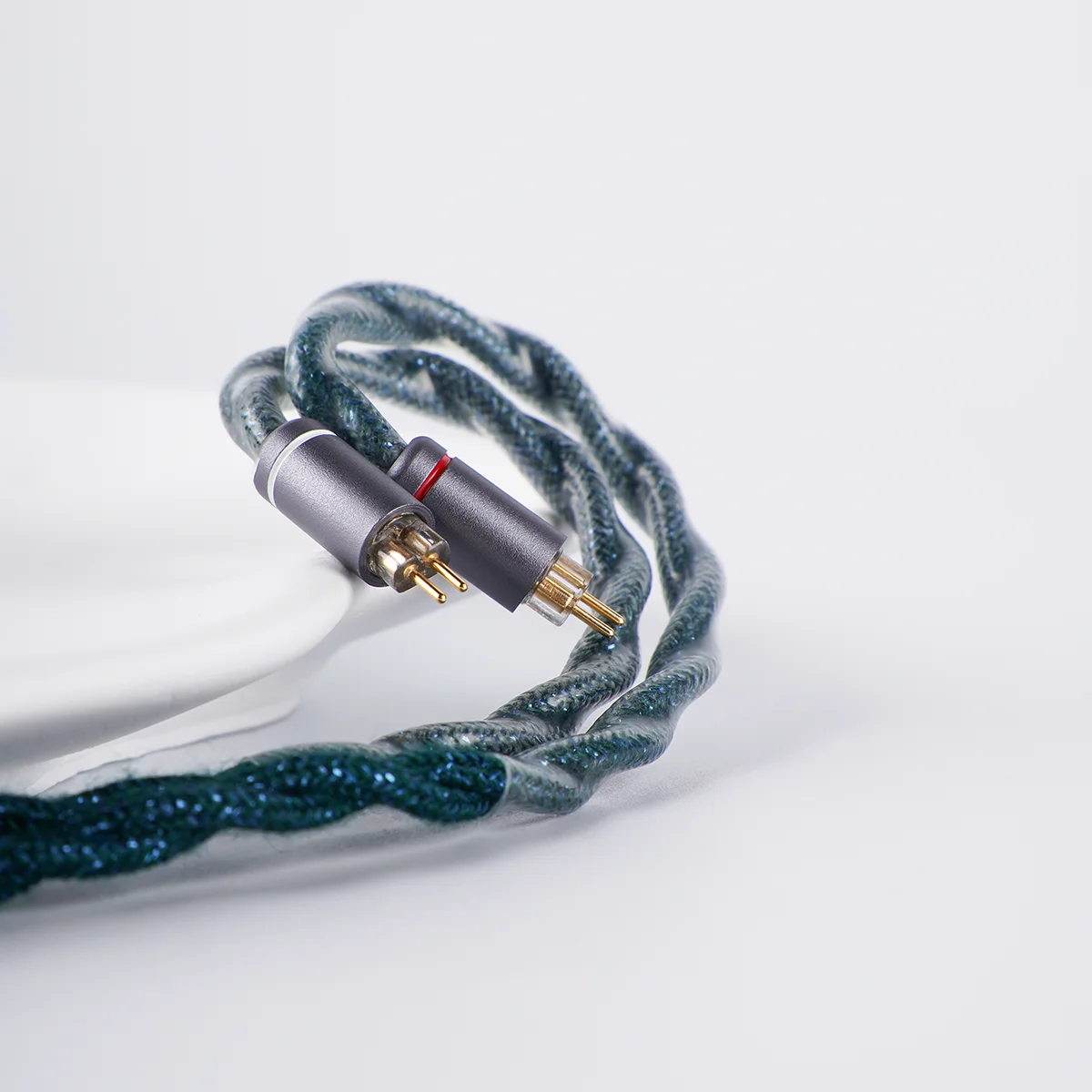 NiceHCK GreenGod Ceramic Copper Alloy Upgrade Headset OFC Degaussing Plug IEM Wire 0.78mm 2Pin Earphone Cable for SR5 Bravery