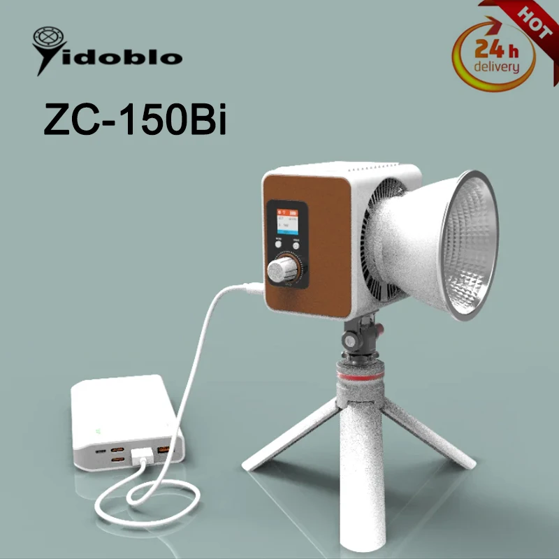 Yidoblo ZC-150Bi Cob LED Light 2700-7500K 150W Photography Lighting Outdoor Photo/video Shooting Handheld Portable Pocket Light