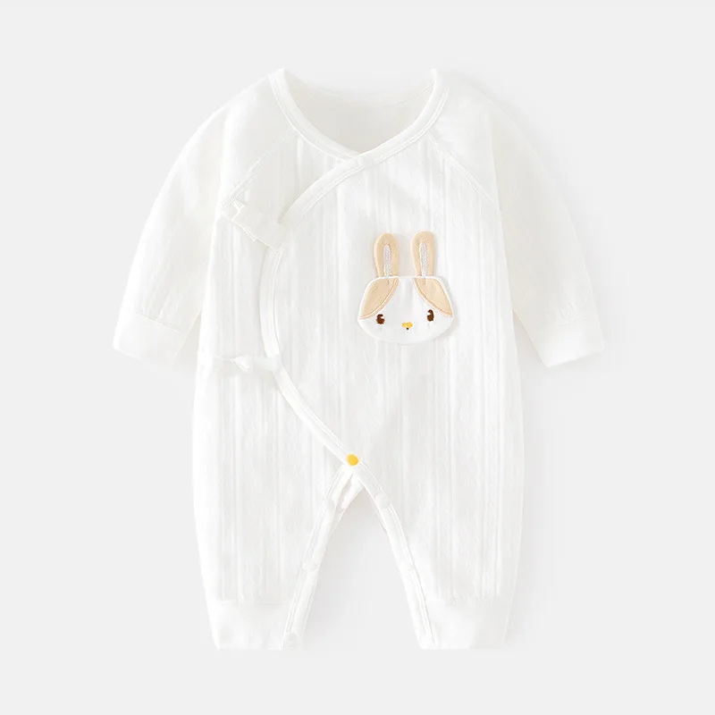 

Newborn Jumpsuit Spring and Autumn Pure Cotton Baby Printed Boneless Clothes Newborn Gown Baby Spring and Autumn Romper