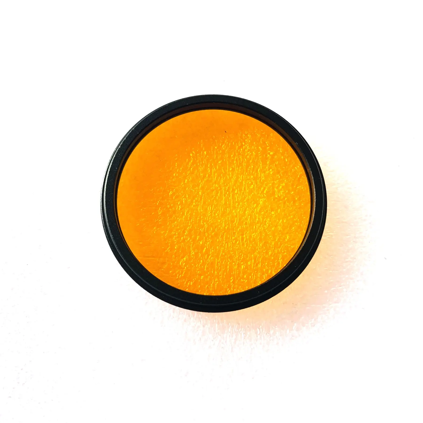 Round Shape 550nm Light Orange Color IR Infrared Long Pass Filter Glass CB550 For Camera Photography