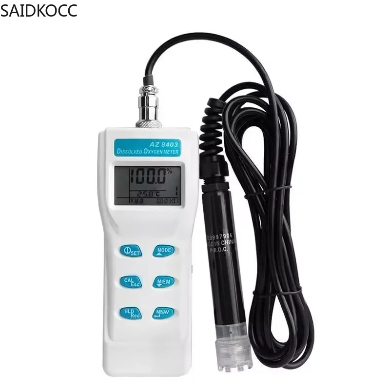 SAIDKOCC Portable Dissolved Oxygen Meter AZ8403 Dissolved Oxygen Meter for Aquaculture ,Experimental Study,Sewage treatment