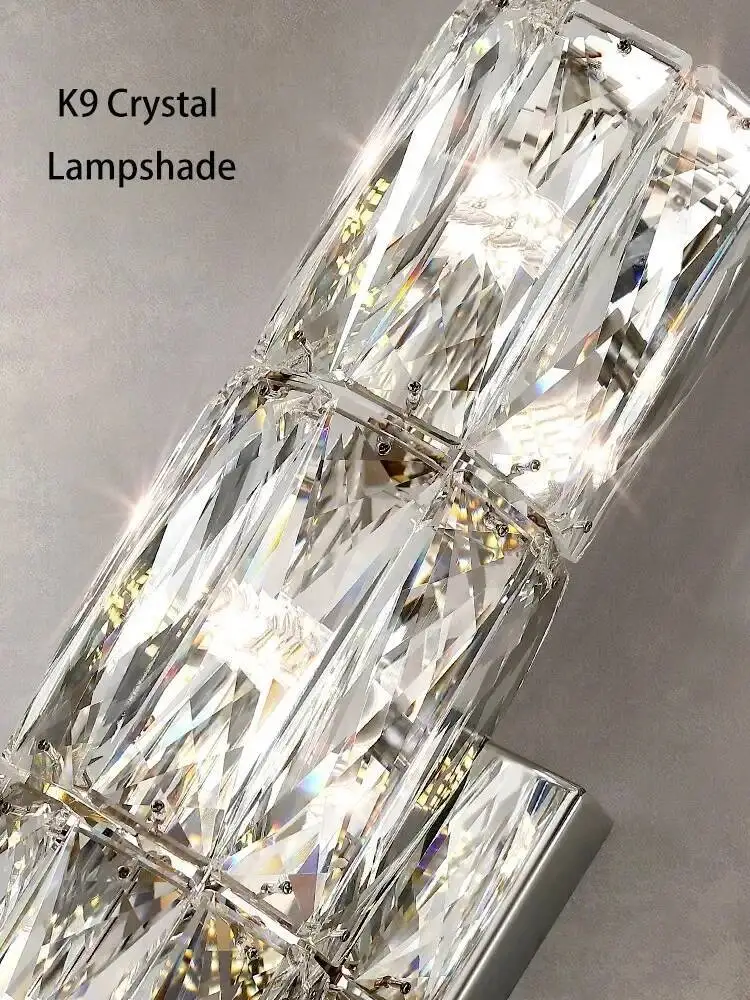 الحديثة الكريستال الجدار مصباح للتلفزيون خلفية المنزل الشمعدان Led تركيبة إضاءة غرفة المعيشة مرآة غرفة نوم الديكور الداخلي #5