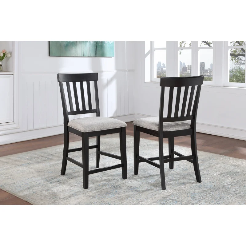 

Halle - Counter Chair (Set of 2) - Dark Brown