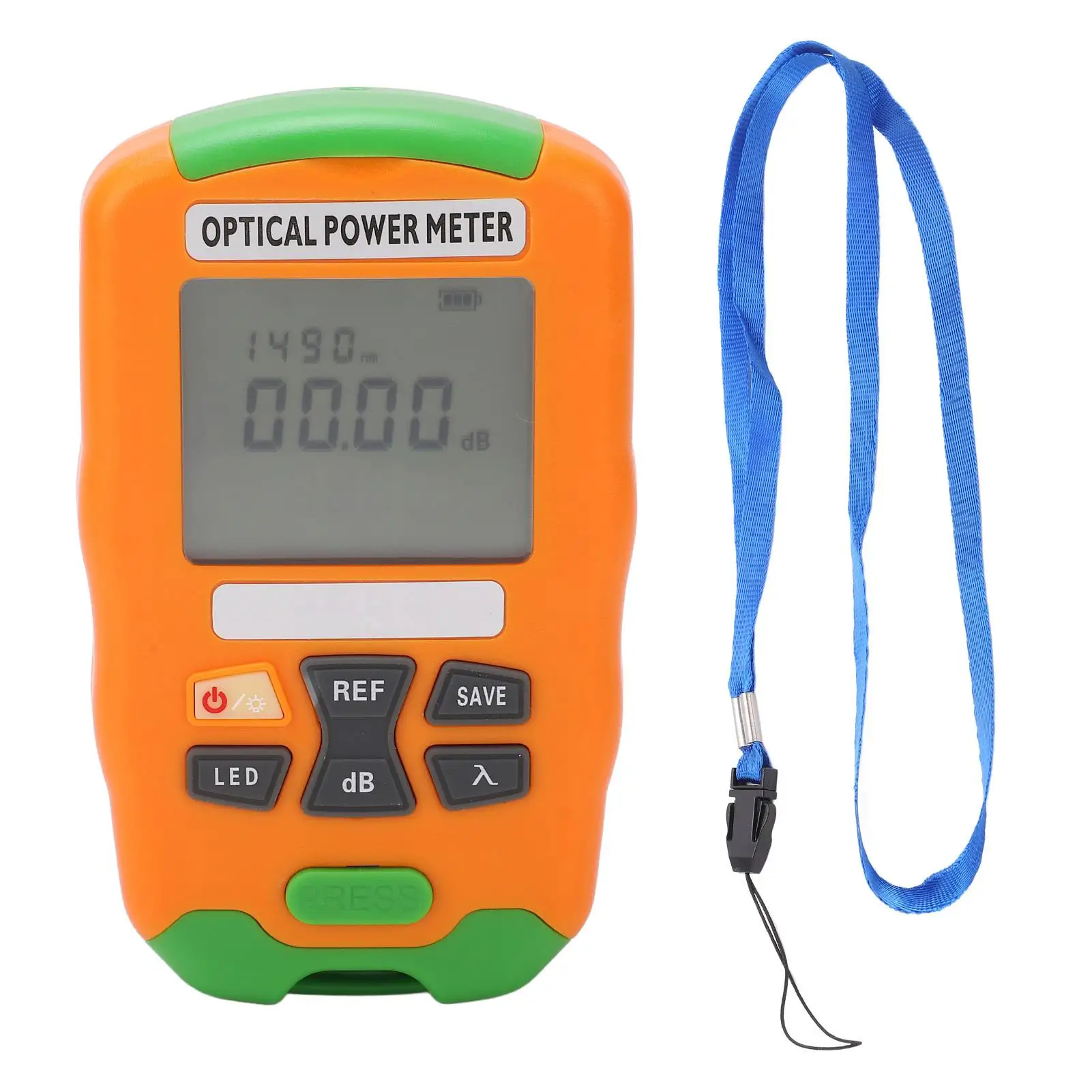 

Fiber Optic Power Meter Mini Accurate ABS 70 To 10dBm Low Battery Consumption for engineering Maintenance