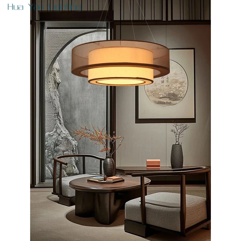 New Chinese Style Chandelier Homestay Bedroom Dining Hotpot Restaurant Private Room Dining Table Hotel Chinese Style Hall Lamp