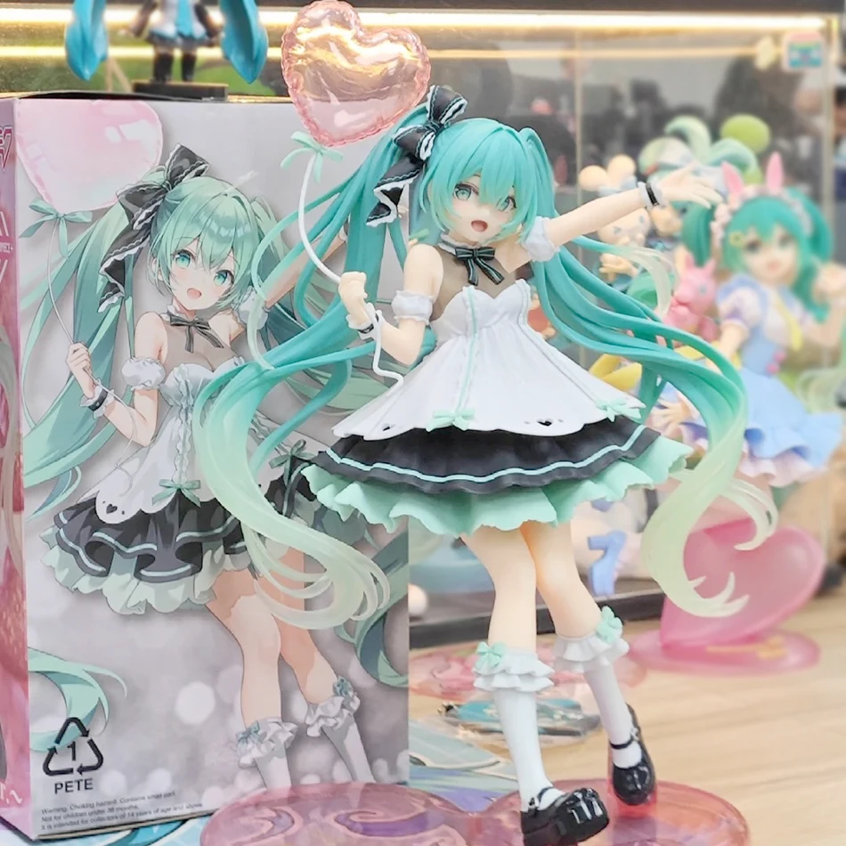 Image of Anime Hatsune Miku 21CM Geburtstagsparty-Styling Kawaii Anime Actionfigur PVC Schreibtischdekoration Sammlermodell Spielzeug
