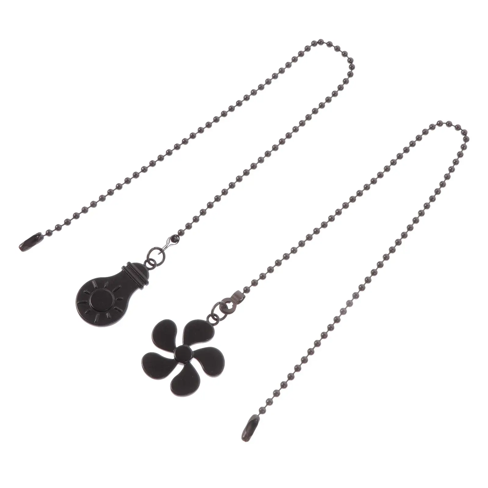 

2Pcs Ceiling Fan Light Pull Chain Zinc Alloy Beaded Pendant Decor Hanging Extension for Fans Lights Long Lasting Color Fade