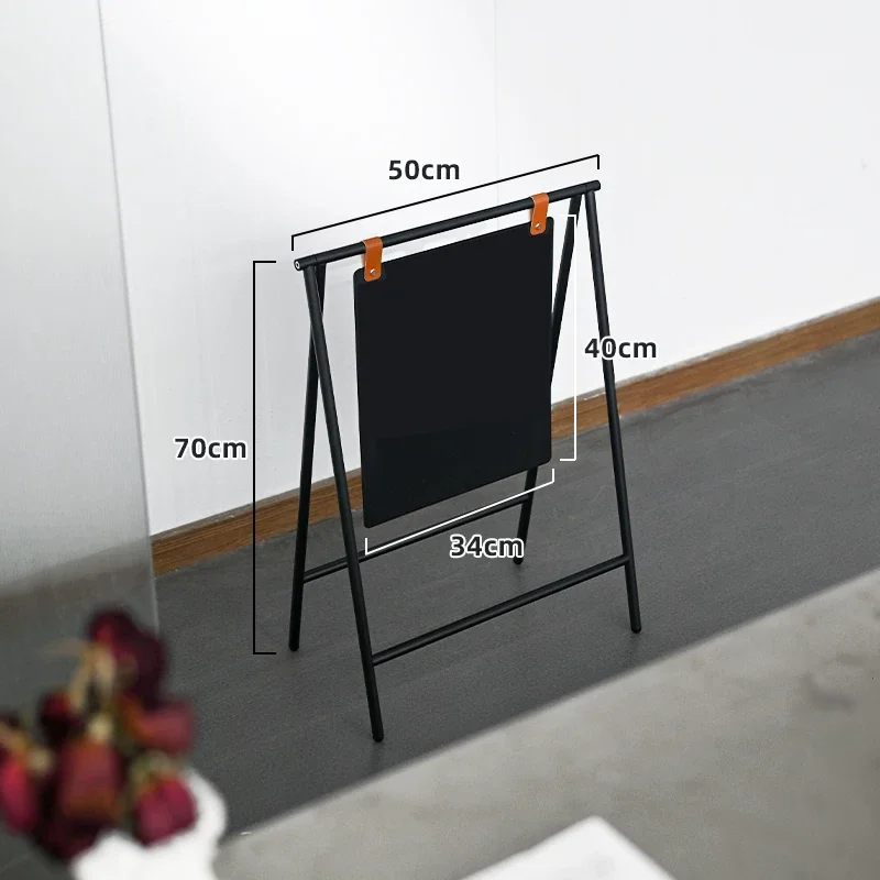Custom outdoor foldable A-frame advertising board. Display pavement signs on the sidewalk. Poster stand 1pcs