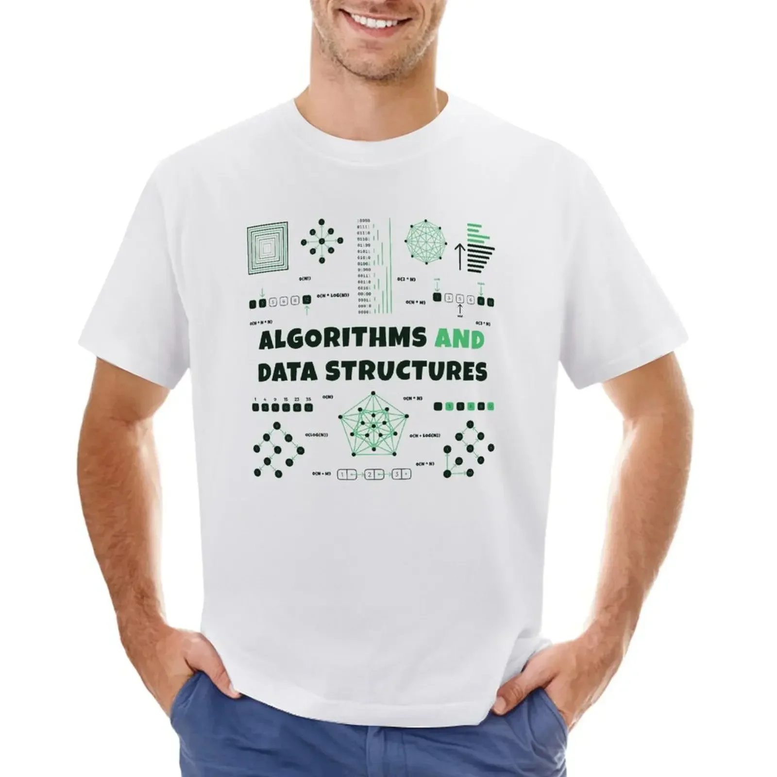 Algorithms and Data Structures T-shirt blacks heavyweights T-shirt men