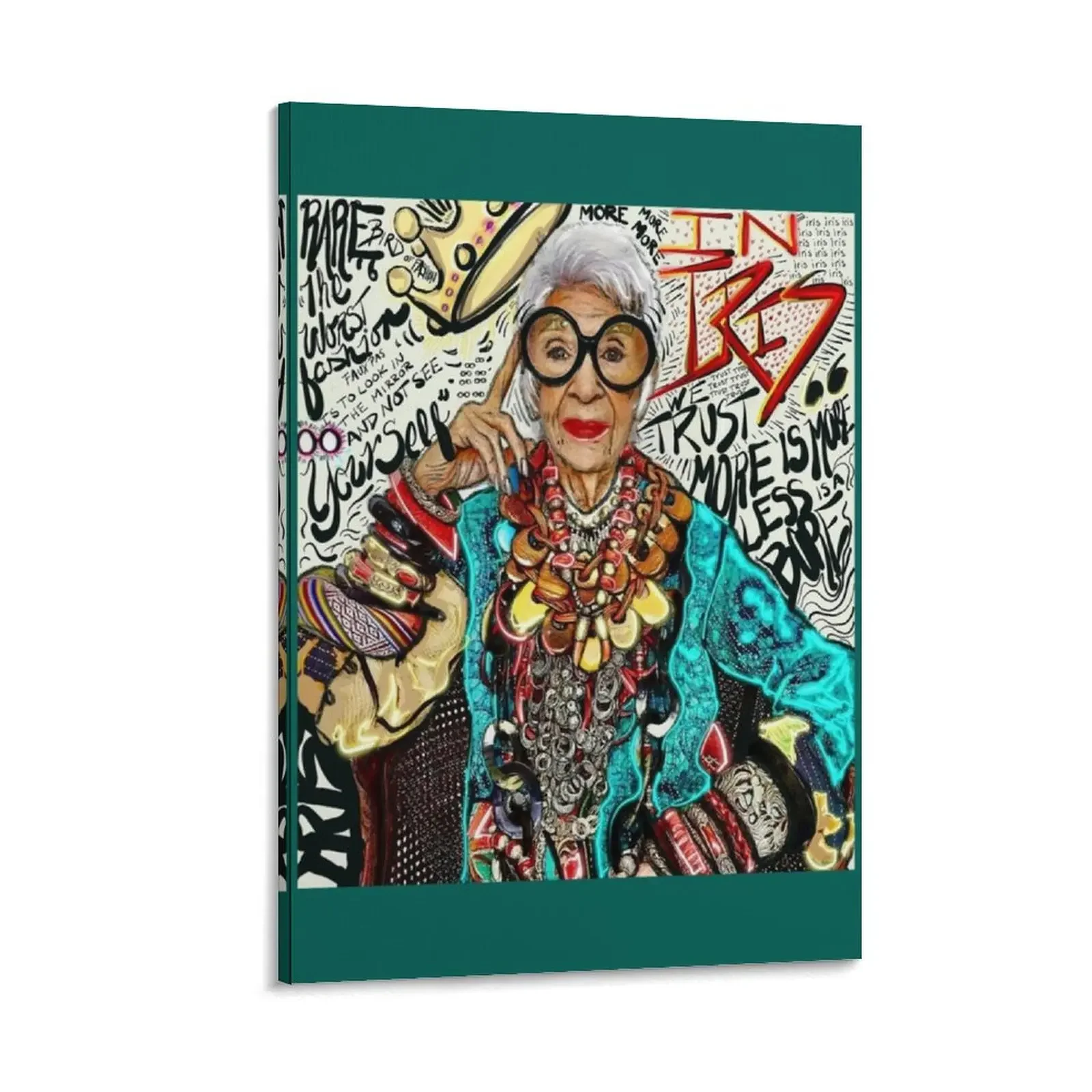 

Iris Apfel Canvas Painting Wall decoration frame home decoration accessories wall decoration paintings luxury home decor