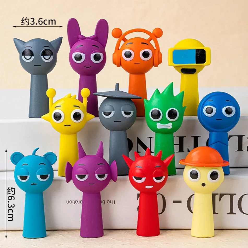 Sprunky PVC-Figurenmodell Lustiges Spiel Sprunki Actionfiguren-Set Sammlerstück Spielzeug
