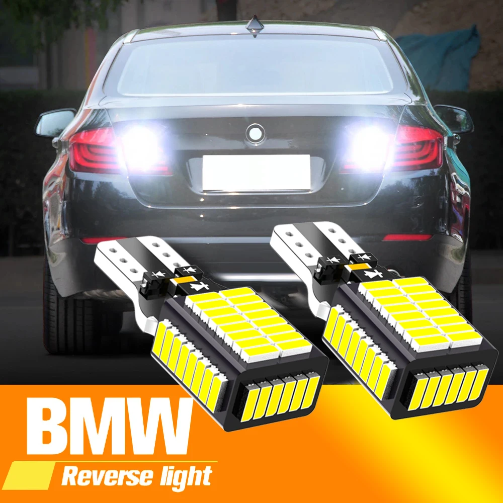 2 stücke LED Reverse Licht Blub Backup Lampe W16W T15 921 Canbus Für BMW E81 E87 E88 E82 E92 E90 E91 E60 f07 F11 E61 1 3 5 Serie