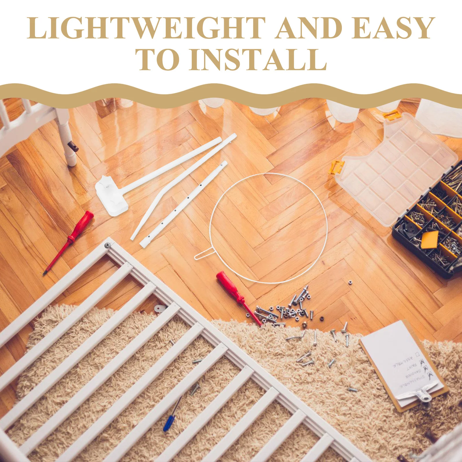 صافي الفولاذ المقاوم للصدأ السرير المظلة دعم قوس صافي حامل لسرير الطفل سرير المظلة حامل الطفل الاشياء لحديثي الولادة