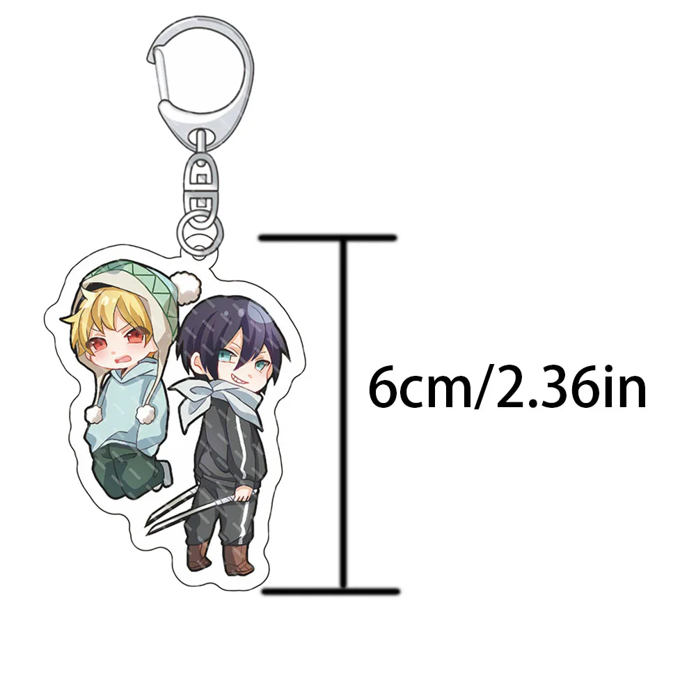 Anime Noragami Acrylic Key Chain characters YATO Iki Hiyori Model Keyring Cute Backpack Decoration Keychain Accessories FansGift