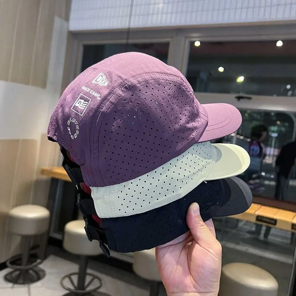

Polyester Breathable Mesh Baseball Caps with Breathable Mesh Quick Drying Thin Sun Protection Hats Short Brim UV Protection