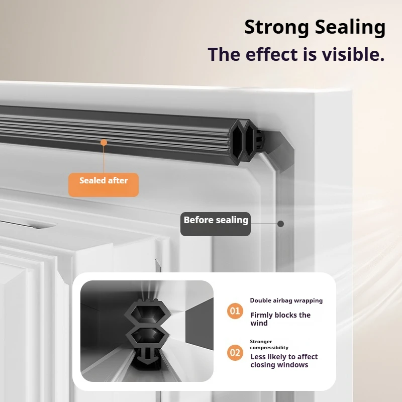 1 قطعة الباردة برهان نافذة شريط عازل فتحة للبطاقات مرنة TPE العزل الثنائي السير الوقائي يندبروف الغبار الباردة برهان قطاع