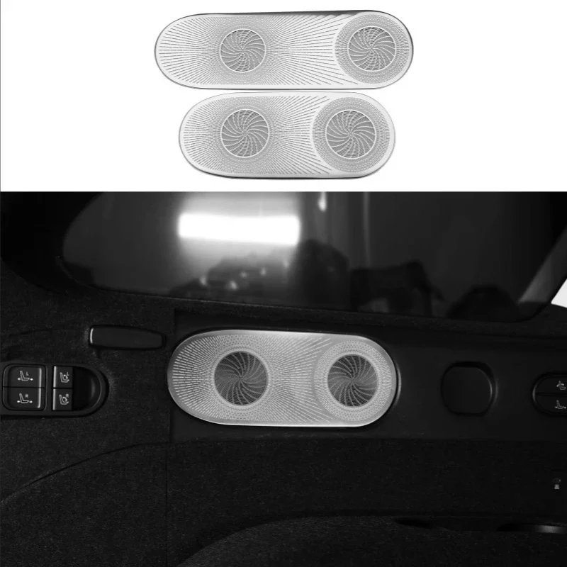 

For Hyundai Palisade 2026 Trunk Speaker Cover Stainless Steel Interior Retrofit Automobiles Interior Accessories Body Kits