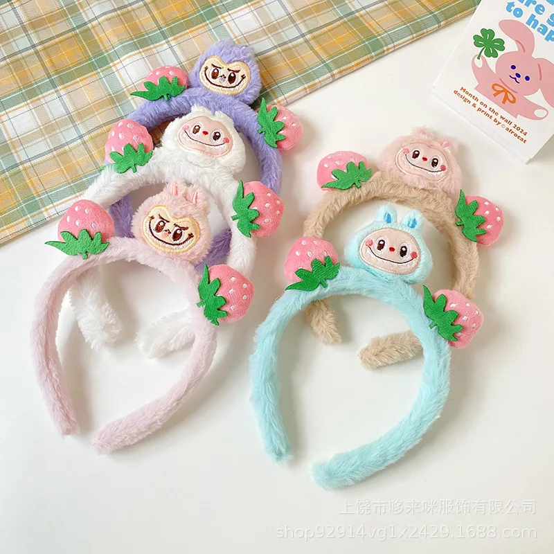 

New Style Cute Cartoon Plush Headband Hair Accessories Headgear Creative Ears Plush Pressure Hair Broken Hair Card Hair