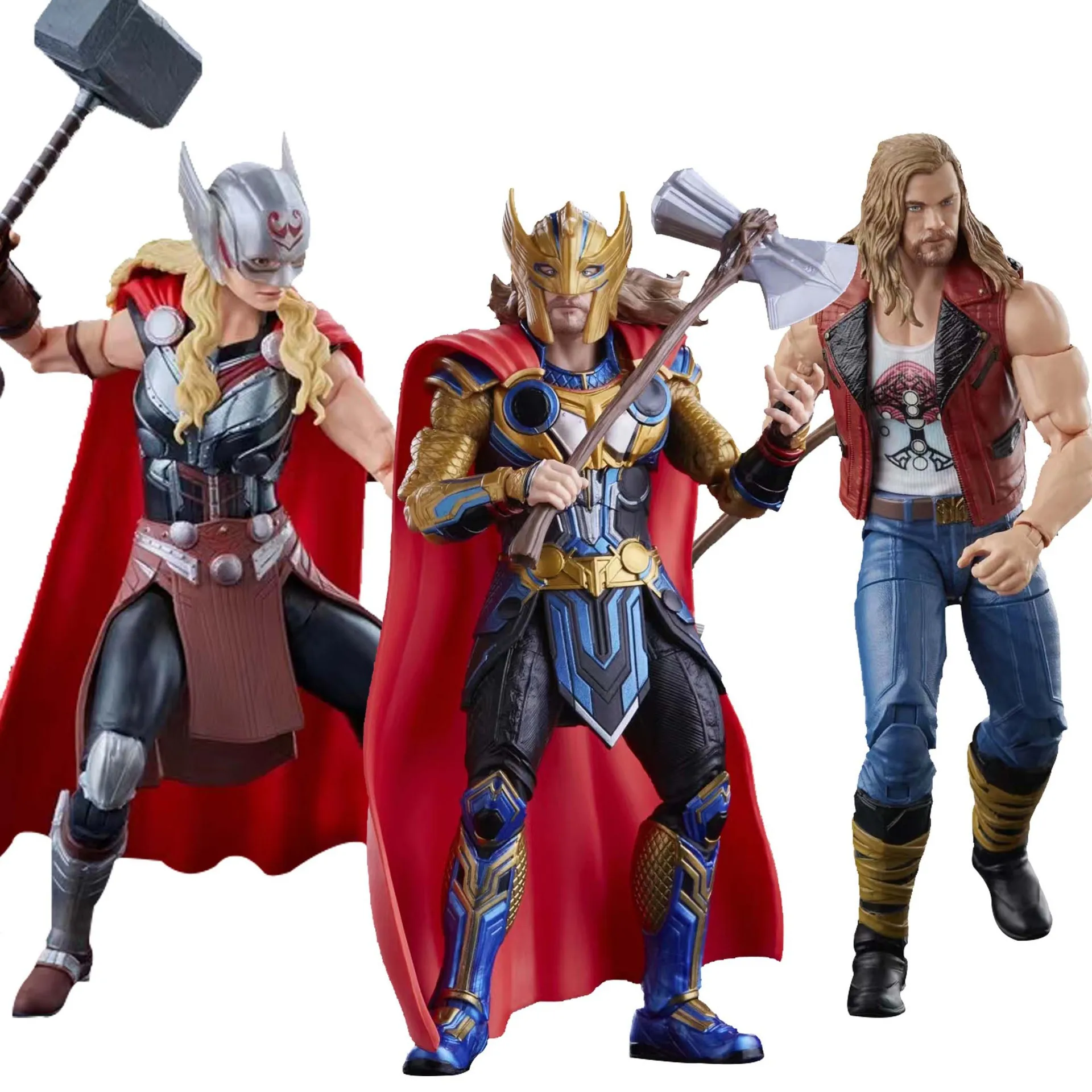Los vengadores de Marvel Thor amor y trueno hembra trueno Godarmor figuras de acción de alta calidad juguetes para niños regalo de Navidad de Año Nuevo