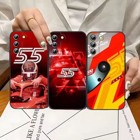 Carlos Sainz Print Phone Case for Samsung S24 Ultra S22 S23 S20 Fe S21 Plus Galaxy A54 A34 A24 A53 M54 Note 20 Back Cover