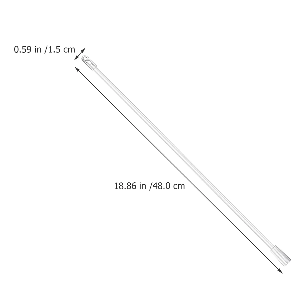 

Curtain Rod Accessories Long PP Stick Blind Tilt Rod Hooks Drapery Wand Vertical Pull Poles Modern Window Decor