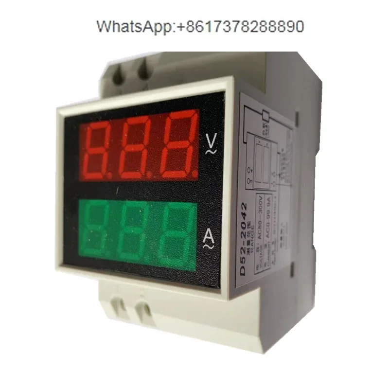 Supply rail type digital display voltage ammeter dual display measuring electrical equipment