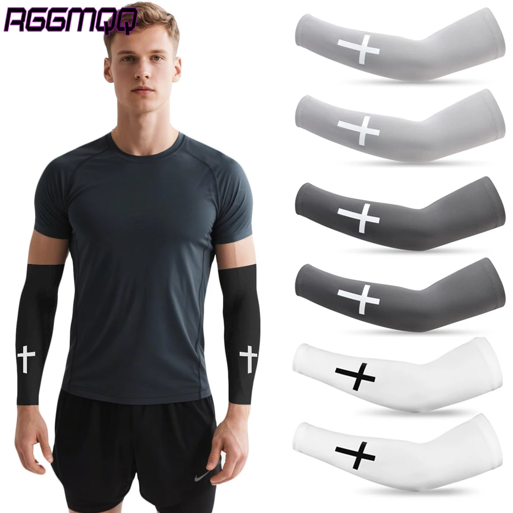 

2Pair Cooling Arm Sleeves - UV Protection, Compression Fit, Tattoo Cover, for Men/Women/Youth, Sports & Cycling