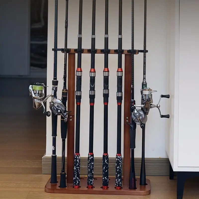 

U2JB Fishing Rod Storage Holder for Garage Fishing Rod Rack Holds 8/14 Rod