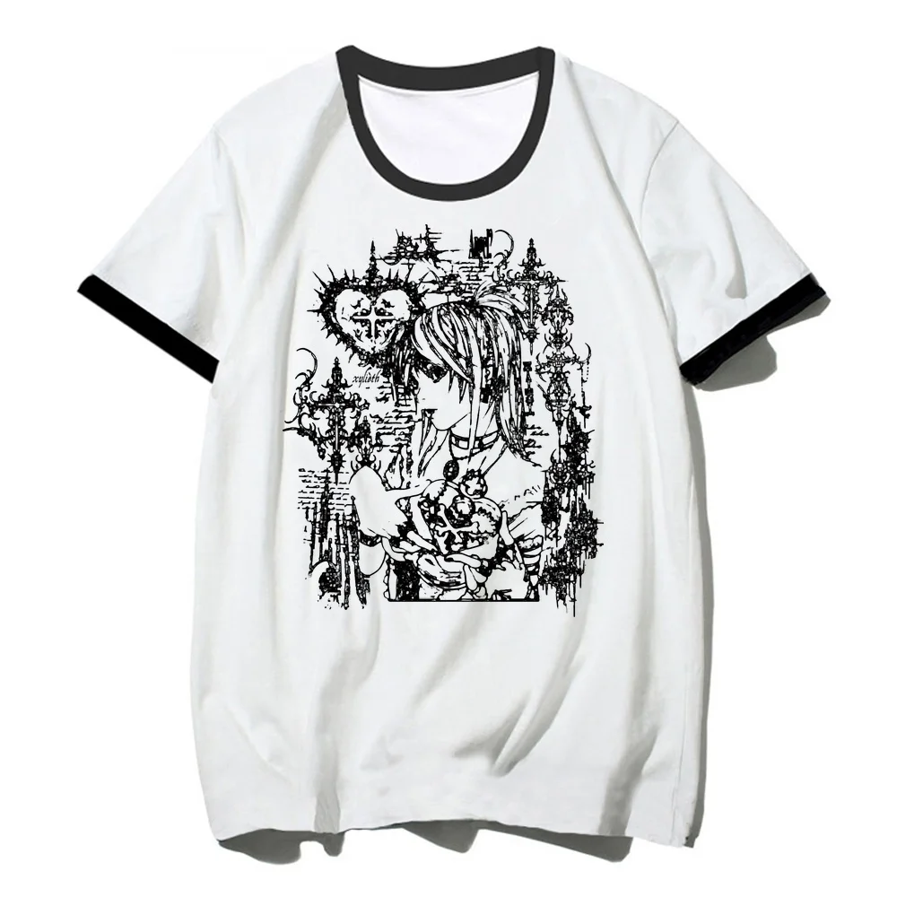 Death Note tshirt girl gyaru anime manga summer t shirt manga graphic party japanese aesthetic