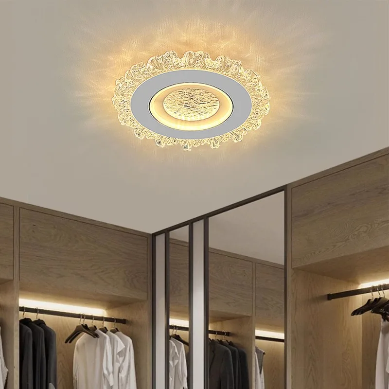 Modern Minimalist Ultra Thin Recessed LED Panel Light New Popular Ceiling Lamp for Hallway Entryway Balcony Lighting Room Decor