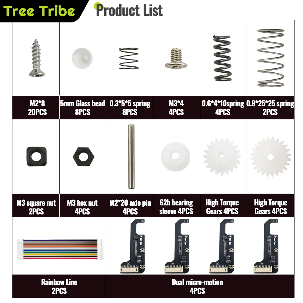 Ulepszenie Tree Tribe AMS BMCU 370C do wersji 370C DM z podwójnym mikroprzełącznikiem MMU, wielokolorowe drukowanie dla A1 Mini — zdjęcie produktu 3