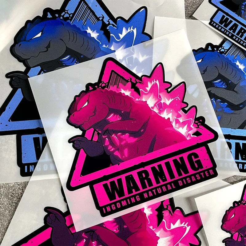 Hot Selling Car Stickers Monsters Godzilla Personalized Car Stickers Computer Cases Car Body Scratches Decorative Stickers
