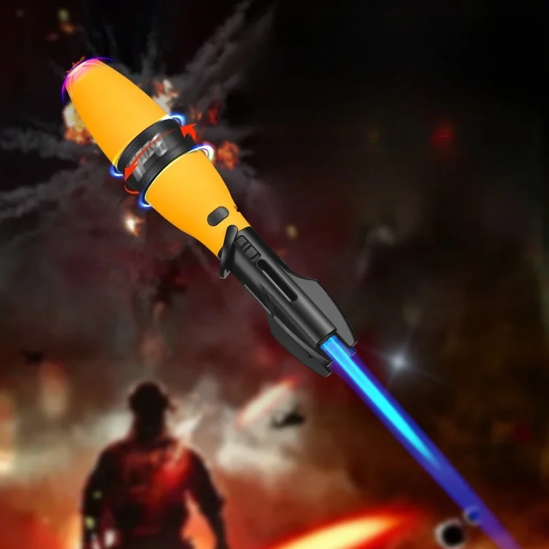 

Creative Cannon Design Gas Lighter Windproof Direct Blue Flame High Temperature Lock Fire Handheld Portable Metal Welding Gun