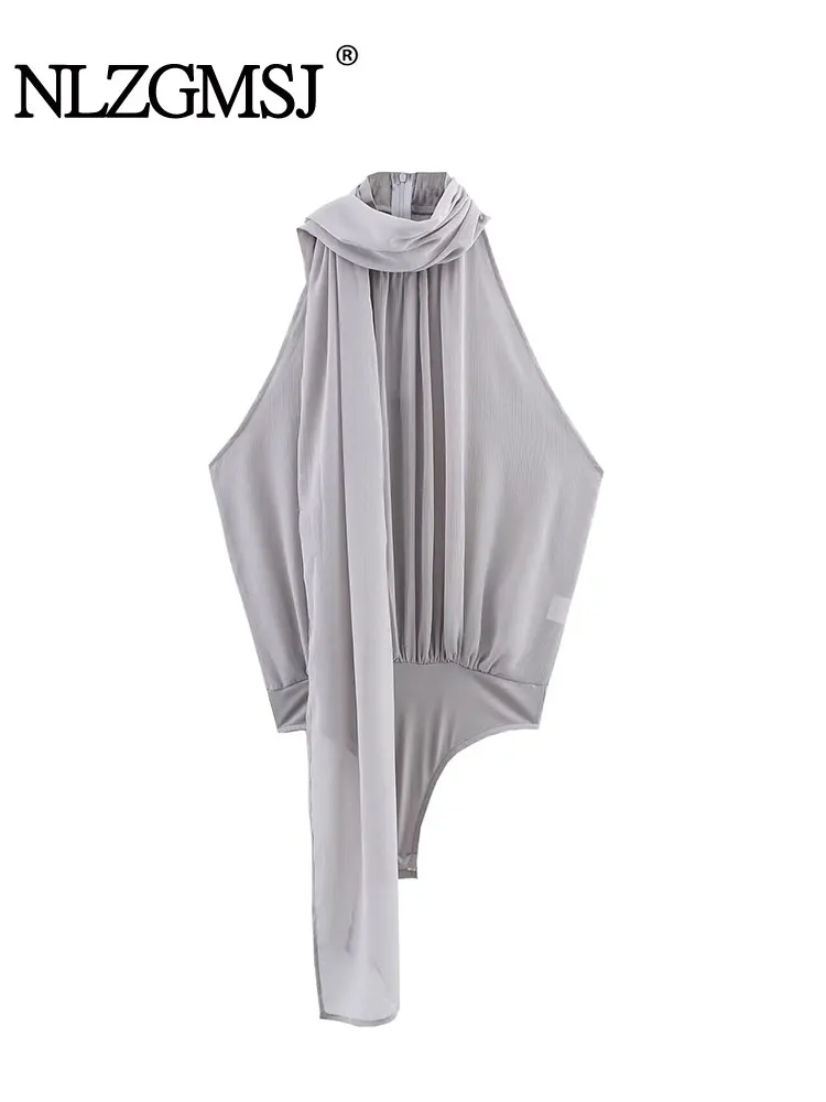 

2025 шикарный сексуальный однотонный узкий тонкий корсет женский плиссированный комбинезон с бантом модные летние боди элегантные топы Mujer