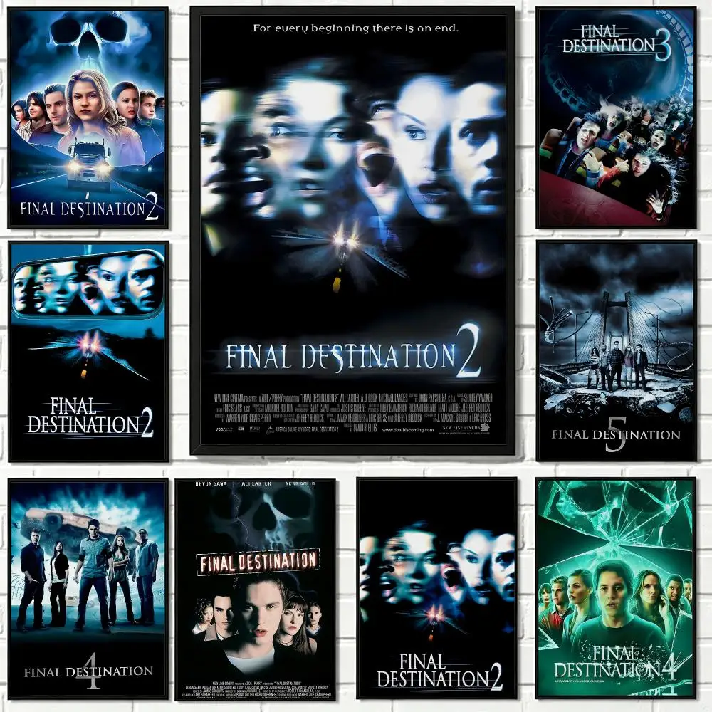 F-Final D-DestinationS Movie Poster Waterproof HD Modern Peel And Stick Wall Decor Living Room Dorm Garage