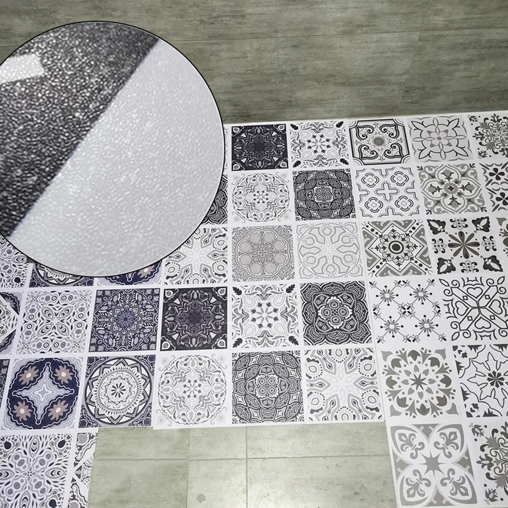 2023 High Quality Tile Stickers Tiling For Smooth Walls PVC 10Pcs 20x20 Cm Bathroom Walls Self-adhesive For Glass