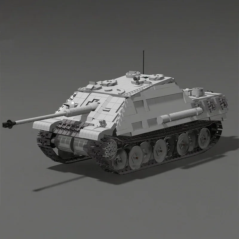 1866 Stück MOC im Maßstab 1 ferngesteuerte Jagdpanther-Modellbausteine Architektur Weihnachtsgeschenk zusammenbauen Spielzeugidee Ziegel Kinder
