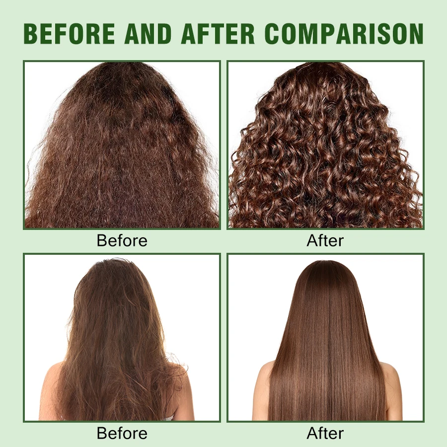 Rose Black Castor Oil Moisturizing Hair Care Essence Oil Nourishes Dry and Damaged Hair Leave-In Conditioner for All Hair Types
