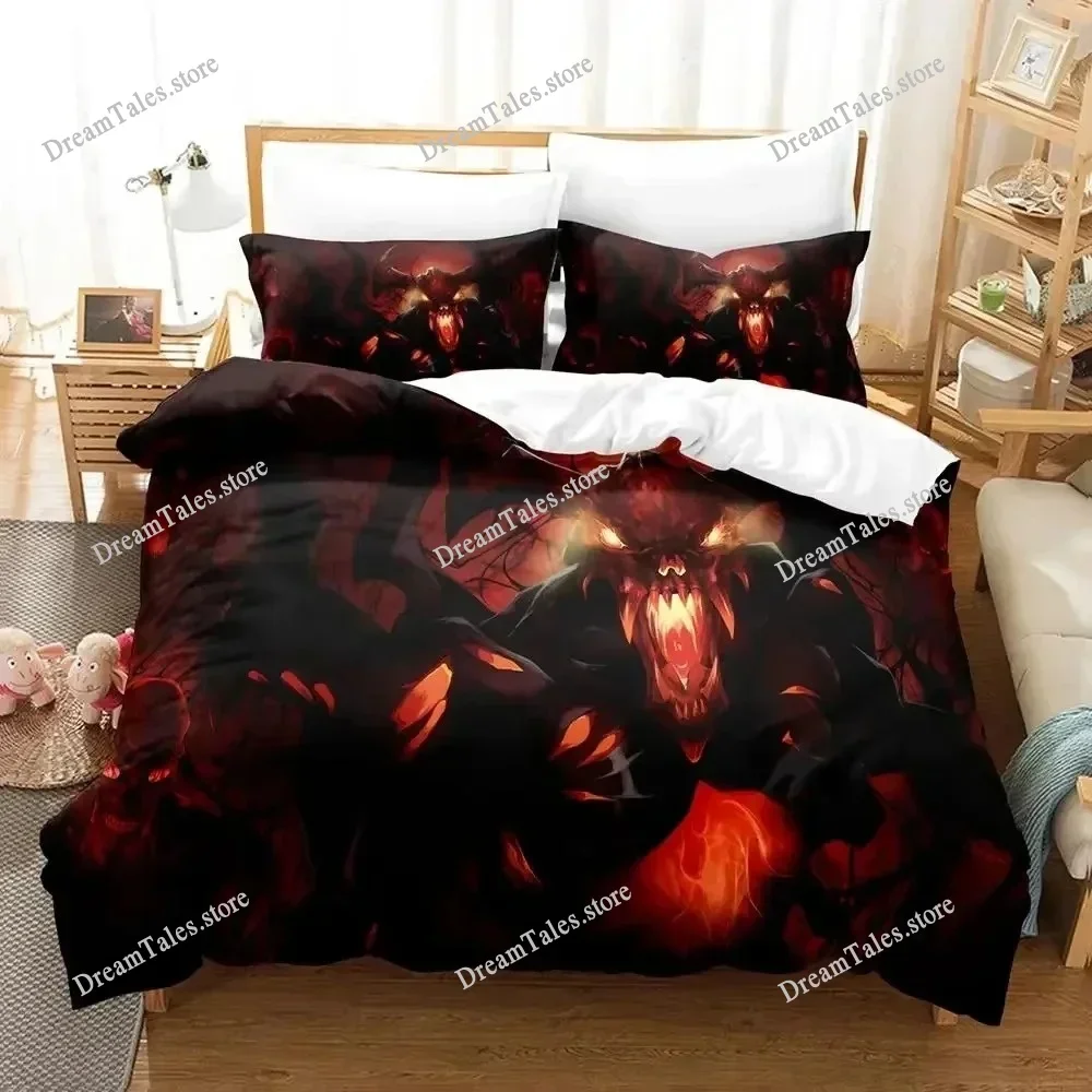 

3d Print Game Dota 2 Bedding Set Single Double Queen King Size Duvet Cover Anime Bedclothes For Adults Quilt Cover Pillowcase741