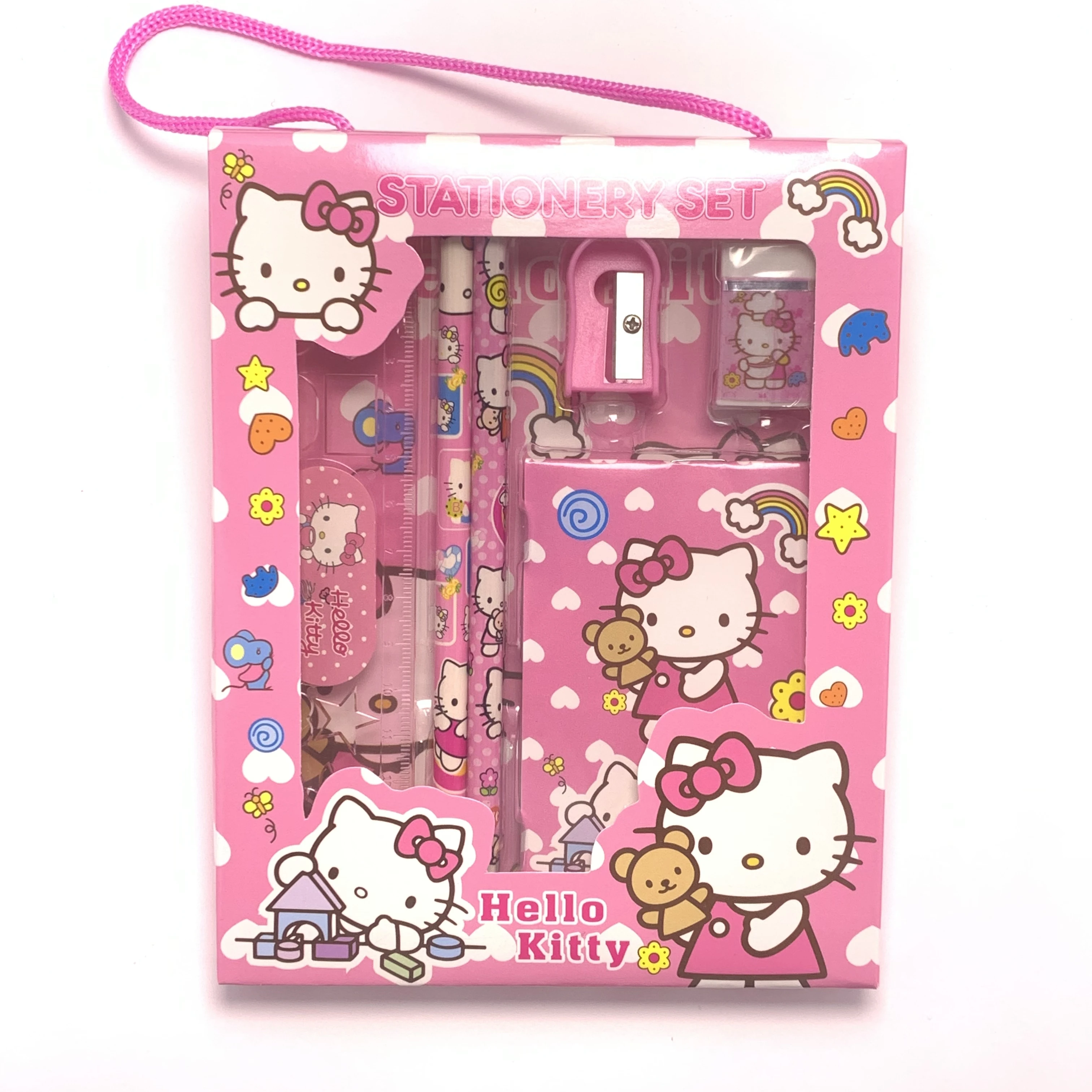 

NEWSanrio Hello Kitty My Melody Kuromi Cinnamoroll Stationery Gift Box Back to School Stationery Gift Set Christmas Girl Gift.